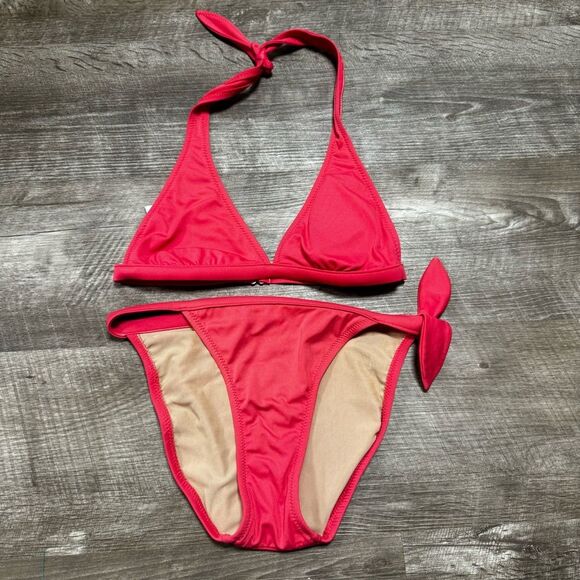 JCREW Pink Bikini Set Size Small - Picture 1 of 9